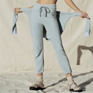 Stateside Light Green Fleece Fuzzy Joggers Jogger Lounge Pants NWT Anthro LARGE
